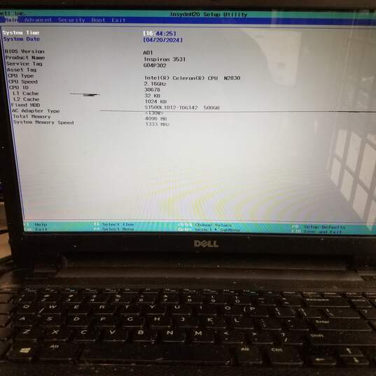 DELL Inspiron 3531 15in Laptop Intel Celeron N2830 CPU 4GB RAM & HDD image number 9