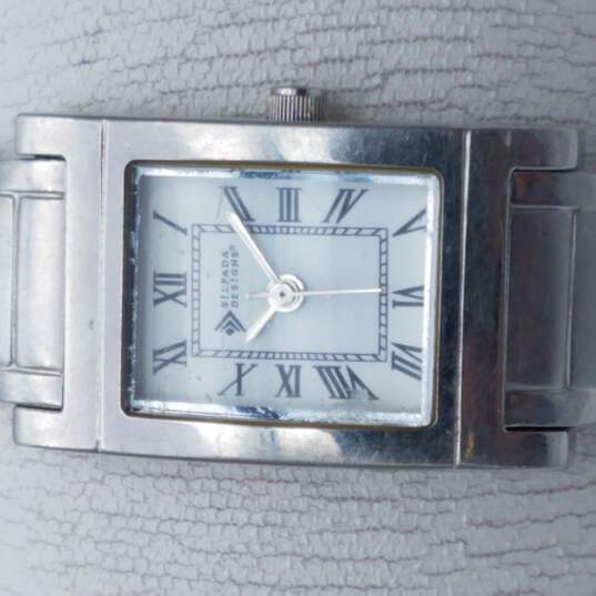 Silpada Designs Silver Tone Tank Watch NOT RUNNING image number 1