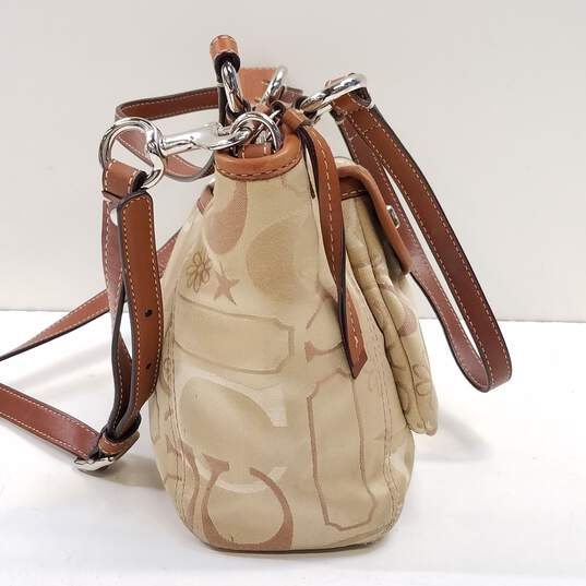 Coach Signature Canvas Crossbody Bag Beige Brown image number 7