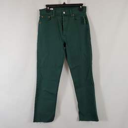 Gap Women's Green Cheeky Straight Jeans SZ 28/6 NWT