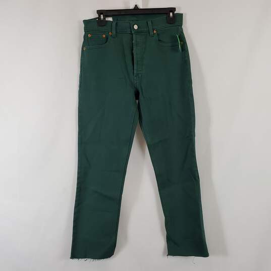 Gap Women's Green Cheeky Straight Jeans SZ 28/6 NWT image number 1