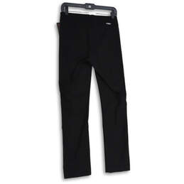 NWT Womens Black Elastic Waist Pull-On Straight Cut Dress Pants Size 6 alternative image