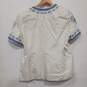 Escada Embroidered Cotton Blouse/Jacket Women's Size XL image number 2