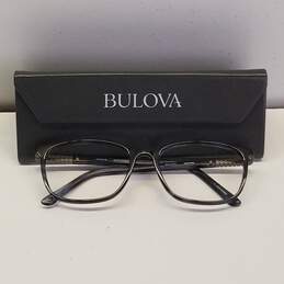 Bulova Black Browline Eyeglasses Frame