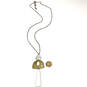 Designer Lucky Brand Two-Tone Adjustable Chain Stylish Pendant Necklace image number 4