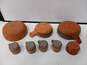 Bundle of Clay Pottery 3 Bowls 4 Cups image number 4
