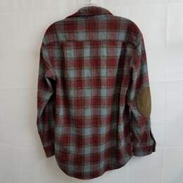 Pendleton burgundy gray trail shirt button up wool men's S alternative image