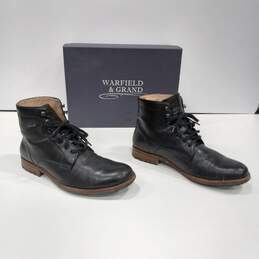 Warfield & Grand Court Black Leather Boots Men's Size 10.5 IOB