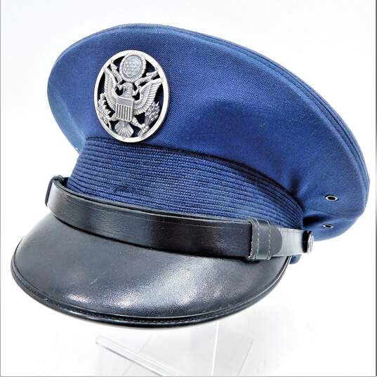 Vintage USAF US Air Force Uniform Dress Cap Hat Size Men's 7 image number 1