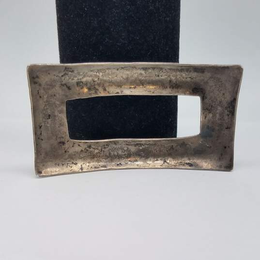Sterling Silver Stamped Design 3" Belt Buckle 20.0g image number 2