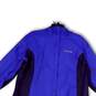 Womens Purple Long Sleeve Hooded Pockets Full-Zip Windbreaker Jacket Sz 2X image number 3