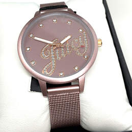 Designer Juicy Couture Rose Gold Adjustable Strap Analog Wristwatch w/ Box