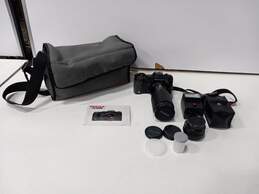 Pentax 35mm Camera W/Telephoto Lens, Case