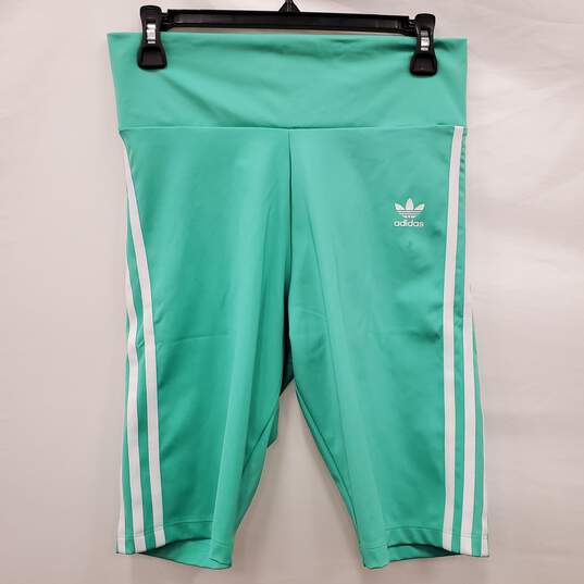 Adidas Women Green Short Tights M NWT image number 1