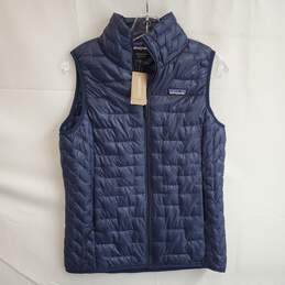 Patagonia Classic Navy Full Zip Micro Puffer Vest NWT Women's Size S