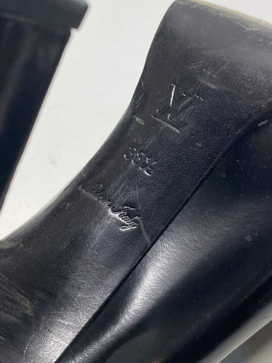 Authentic Louis Vuitton Black Heel W 7.5 image number 8