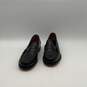 Mens Classic Dan Black Leather Slip-On Round Toe Penny Loafer Shoes Size 12D image number 1
