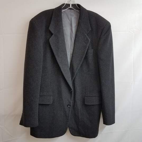 Men's Christian Aujard Wool cashmere blend charcoal gray blazer image number 1