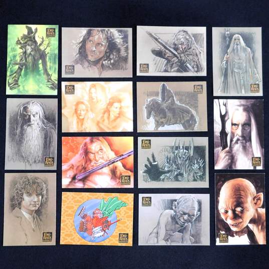 Lord of the Rings Masterpieces Series One Base Card Set 90 Cards image number 2