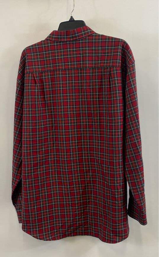 Pendleton Red Plaid Wool Shirt - Size X Large image number 2