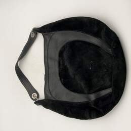 Brookfield Womens Black Leather Inner Pocket Zipper Shoulder Bag
