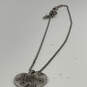 Designer Brighton Silver-Tone Adjustable Twist Chain Heart Pendant Necklace image number 3