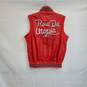 Diesel Red Embroidered Full Zip Vest WM Size L image number 3