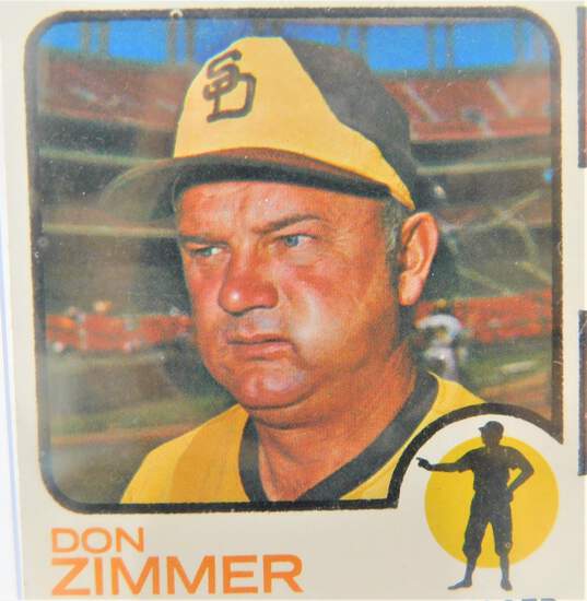 1973 Don Popeye Zimmer Topps #12 San Diego Padres image number 3