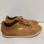 Mens  Brown Suede Lace Up Low Top Sneaker Shoes Size 12 image number 2