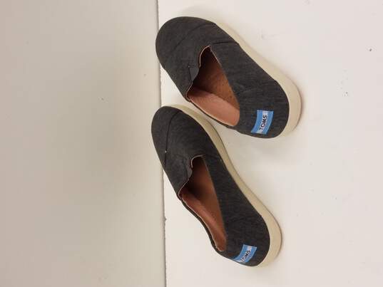 Toms Women's Charcoal Gray Avalon Slip-On Sneakers Sz. 10 image number 4
