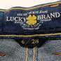 Lucky Brand Women's Blue Charlotte Rail Straight Jeans Size 6/28 NWT image number 6