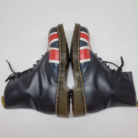 Dr. Martens Union Jack England Leather Boots Size 12 Men's image number 4