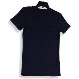 Womens Blue Heather Crew Neck Short Sleeve Pullover T-Shirt Size Medium alternative image