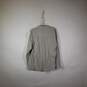 Mens Striped Long Sleeve Collared Chest Pockets Button-Up Shirt Size Large image number 2