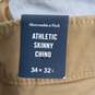 Abercrombie & Fitch Men's Brown Skinny Chino Pants Size 34x32 W/Tags image number 5