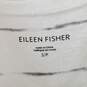 Eileen Fisher White Sketched Striped Tank Top Size S image number 3