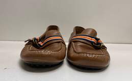 Polo Ralph Lauren Willem Brown Leather Slip On Driving Loafers Men's Size 12 alternative image