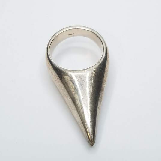 Sterling Silver Modernist Cone Sz 7 Ring 26.6g image number 5
