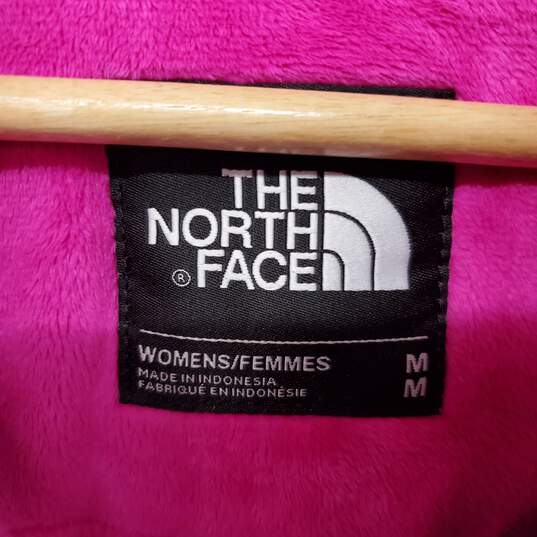 The North Face Magenta Lined Hooded Full Zip Jacket WM Size M image number 3