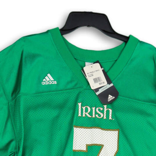 NWT Mens Green Notre Dame Fighting Irish #7 NCAA Football Jersey Size Large image number 3