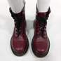 Women's Brick Red Leather Boots Size 7 image number 3