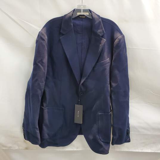 Massimo Dutti Navy Soft Jacket NWT Size 46 image number 1