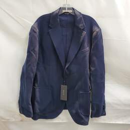 Massimo Dutti Navy Soft Jacket NWT Size 46