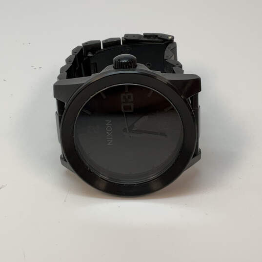 Designer Nixon Corporal Black Stainless Steel Round Dial Analog Wristwatch image number 3