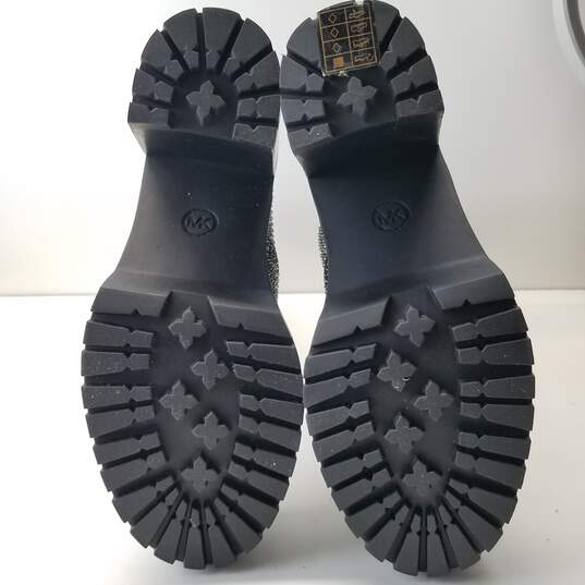 Michael Kors Cyrus Zip Booties Size 9 Black/Silver image number 4