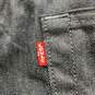 Mens 501 Black Dark Wash 5-Pocket Design Denim Straight Jeans Size 36/32 image number 3