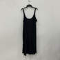 Womens Black Sleeveless Wide Strap Scoop Neck Pullover Tank Dress Size XL image number 1