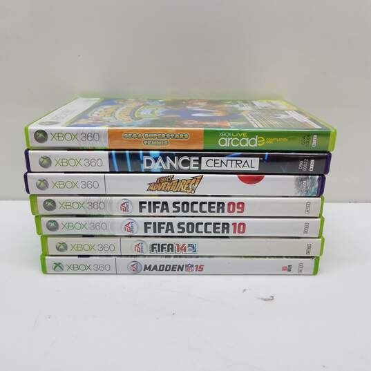 Lot of Xbox 360 Games - Fifa, Dance Central, Kinect Adventures image number 1