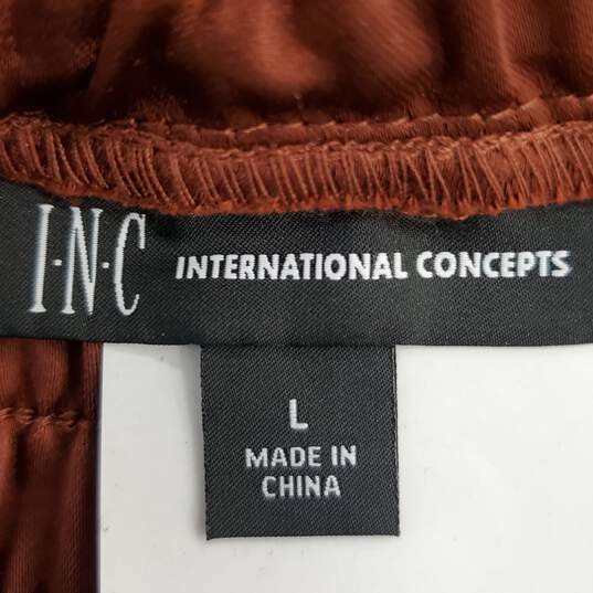 INC Women Brown Jogger Pants L NWT image number 3