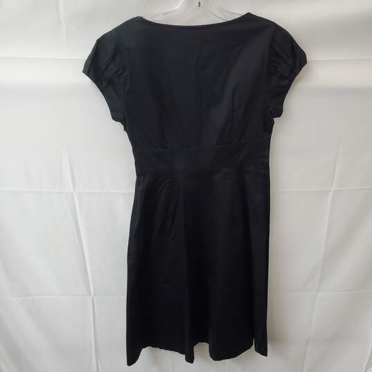 Women's Black The Limited Short Sleeve Midi Dress Size 4 image number 6